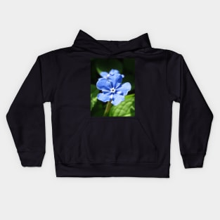 Forget-me-not, blue flower Kids Hoodie